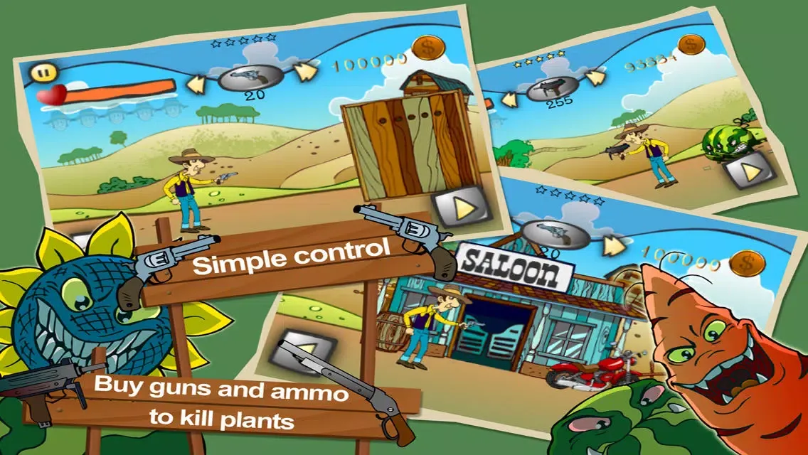 Farm Wars Wild West - Tap Attack Evil Plants & Shoot War for iPhone, iPad & iPod Touch Screenshots