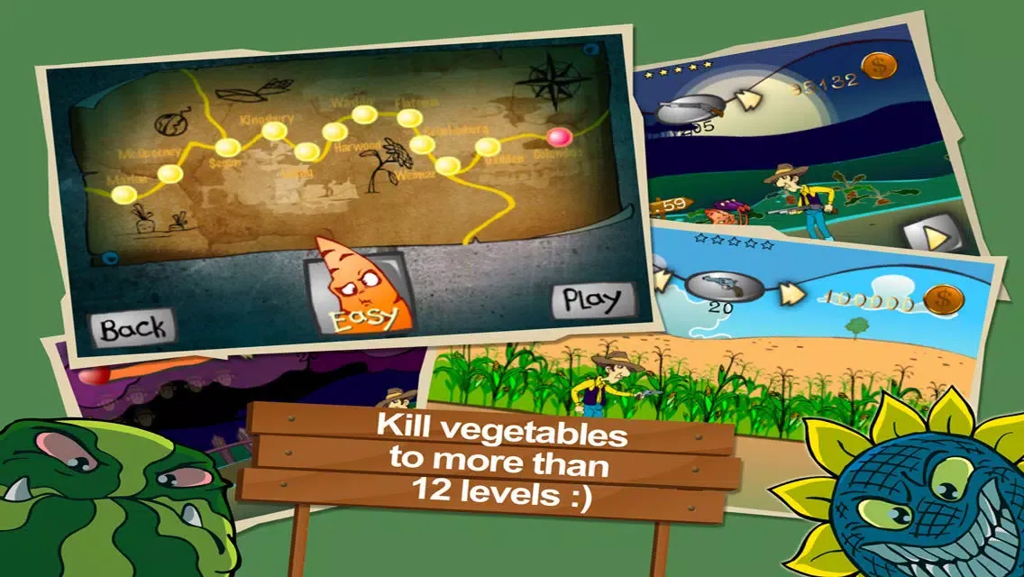 Farm Wars Wild West - Tap Attack Evil Plants & Shoot War for iPhone, iPad & iPod Touch Screenshots