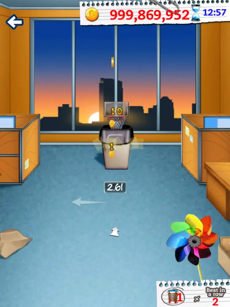 Capturas de pantalla de Basketball Paper Flick Pocket Pro – The Top Free Basket Throw Arcade Game iPad 