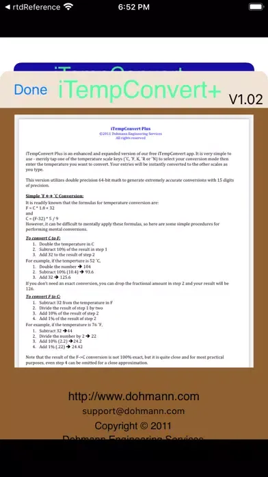 iTempConvert Plus Screenshots