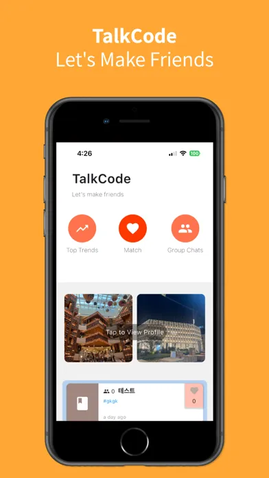 Tangkapan layar TalkCode - Chatting App