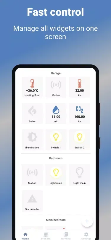 Tangkapan skrin MQTT Dashboard Client
