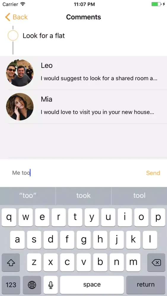 Tangkapan layar Do it! Share goals and knowledge with friends
