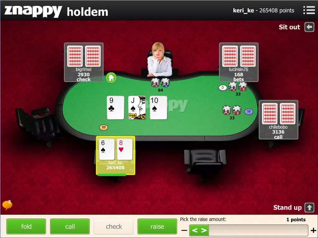 Holdem Znappy iPad 应用截图