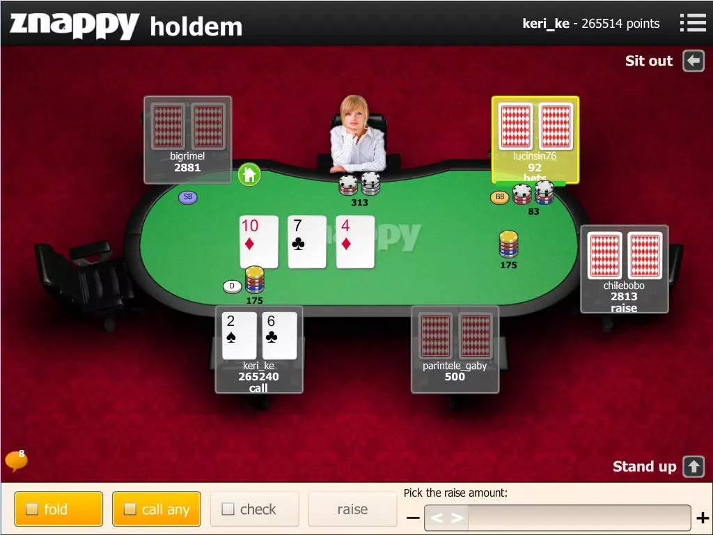 Holdem Znappy iPad 应用截图