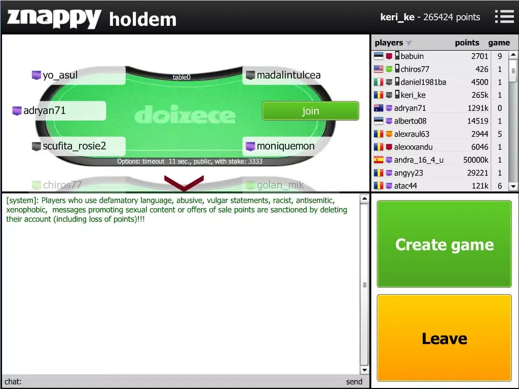 Holdem Znappy iPad 应用截图