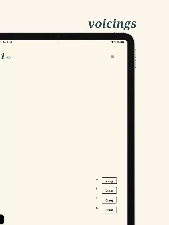 soundbite - ear trainer iPad  Ekran Görüntüleri