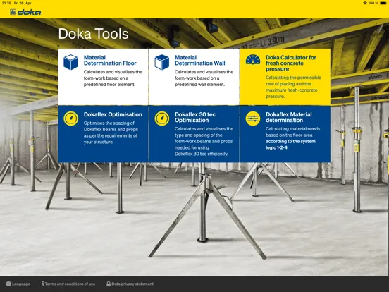 Screenshot di Doka Tools iPad 