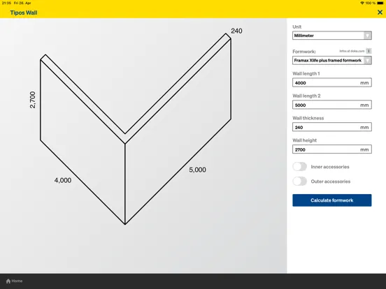 Screenshot di Doka Tools iPad 