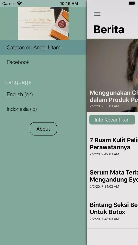 Ảnh chụp màn hình của Kecantikan Medis