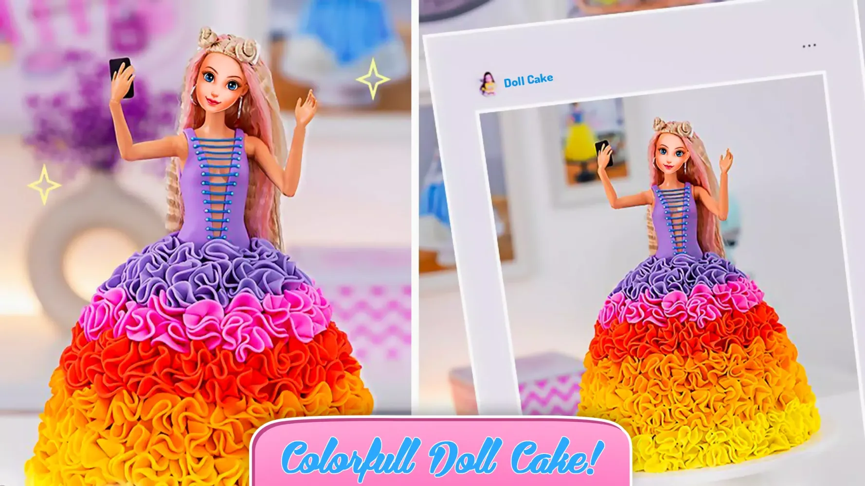 Screenshot di Doll cake decorating Cake Game