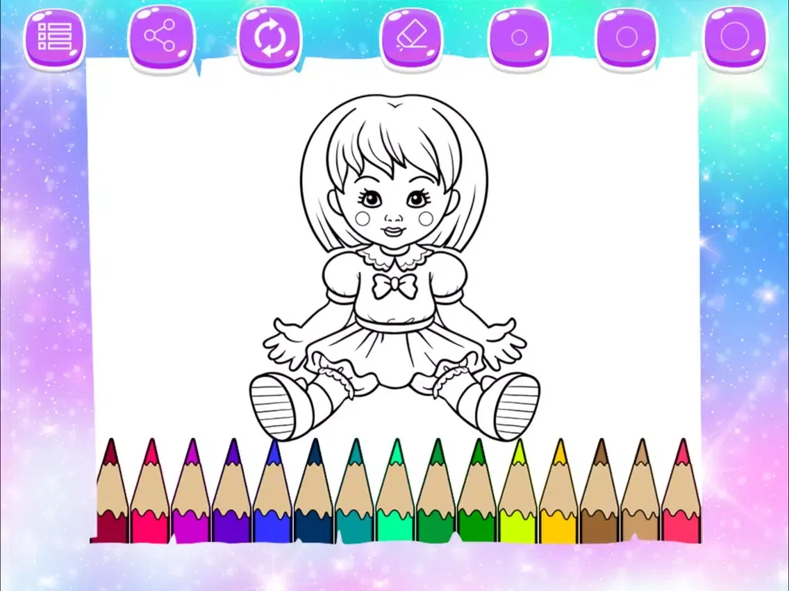 Dolls Coloring Pages Lol iPad  स्क्रीनशॉट