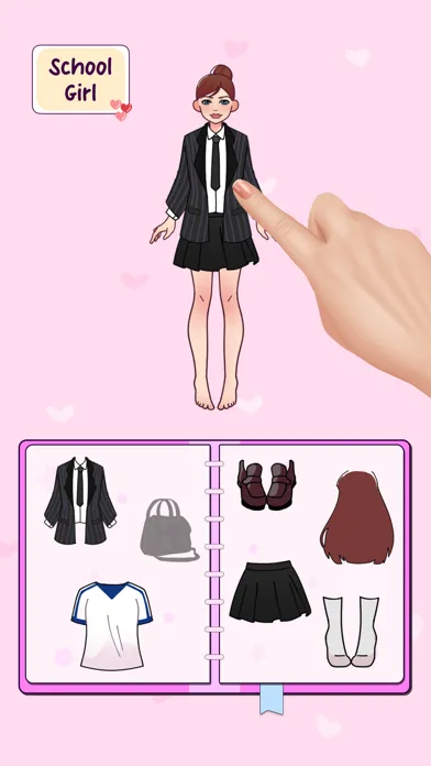 Tangkapan skrin DIY Doll Diary: Paper Dress Up