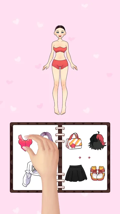 Tangkapan skrin DIY Doll Diary: Paper Dress Up