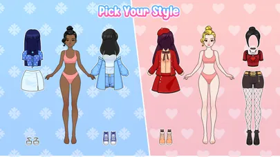 Capturas de tela do Paper Doll Makeover & Dress Up