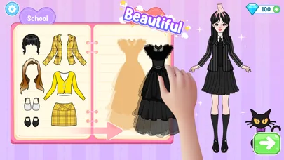 Capturas de tela do Paper Doll Makeover & Dress Up