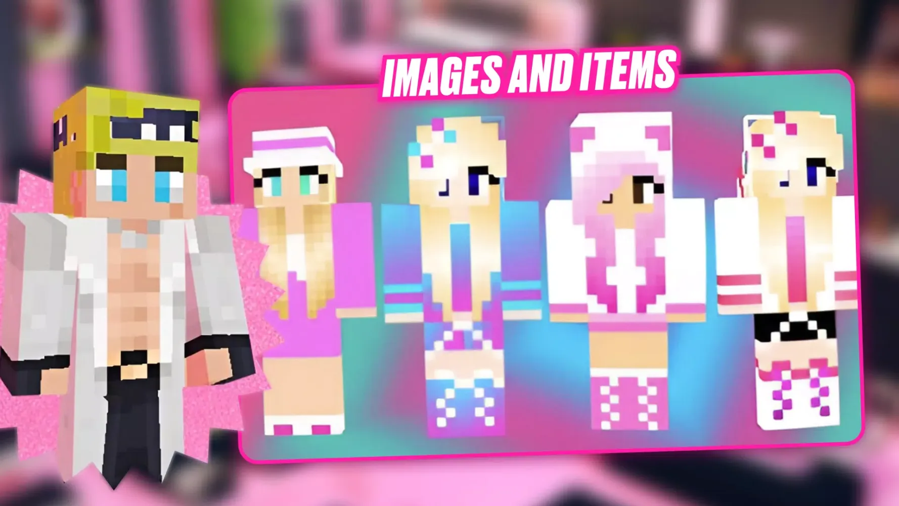 Zrzuty ekranu Barbie Minecraft: Pink House