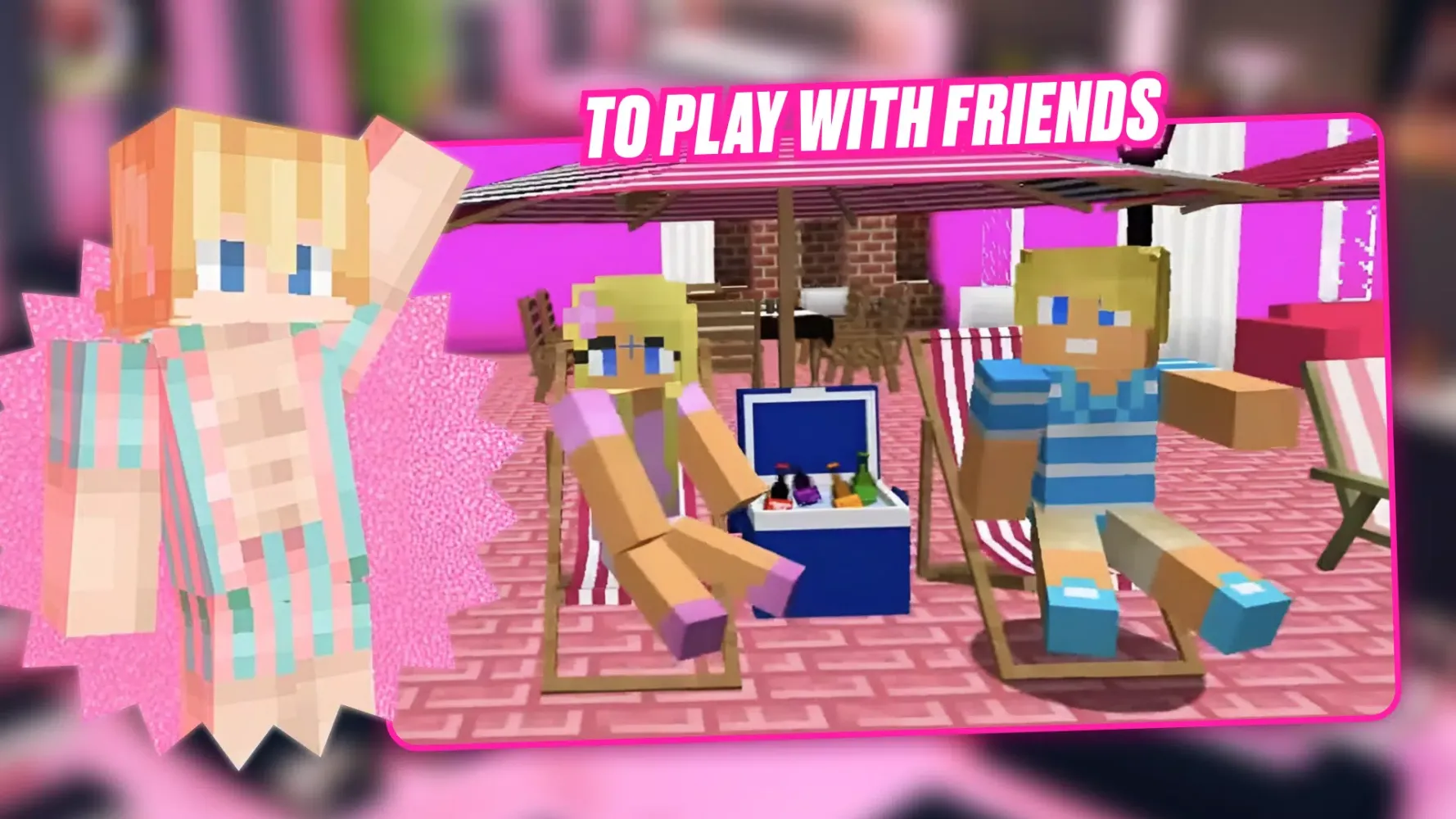 Zrzuty ekranu Barbie Minecraft: Pink House