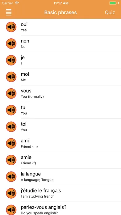 Capturas de tela do iSabi™ French+