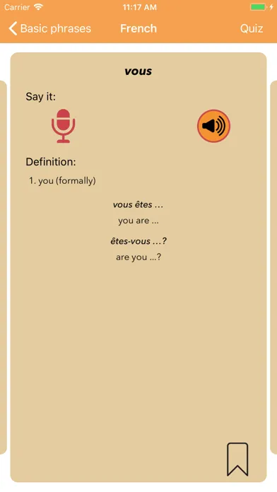 Capturas de tela do iSabi™ French+