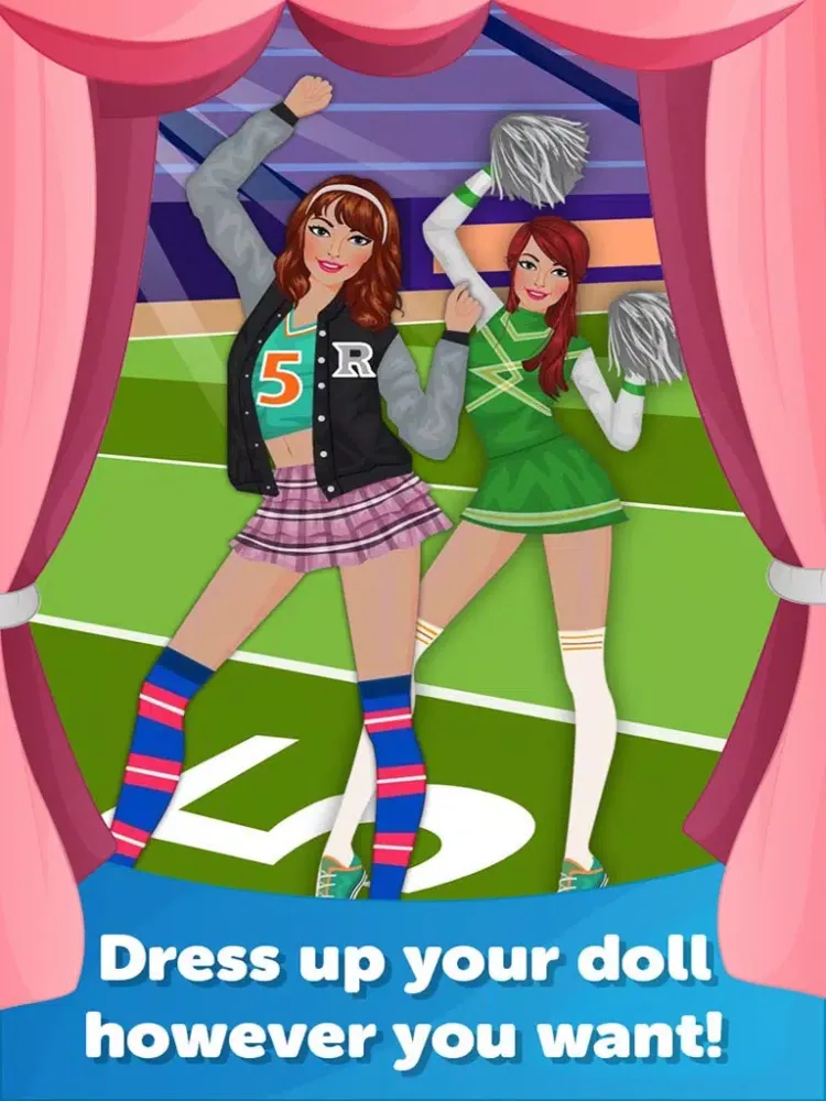 Cheerleader Dress Up-Fun Doll Makeover Game iPad  स्क्रीनशॉट
