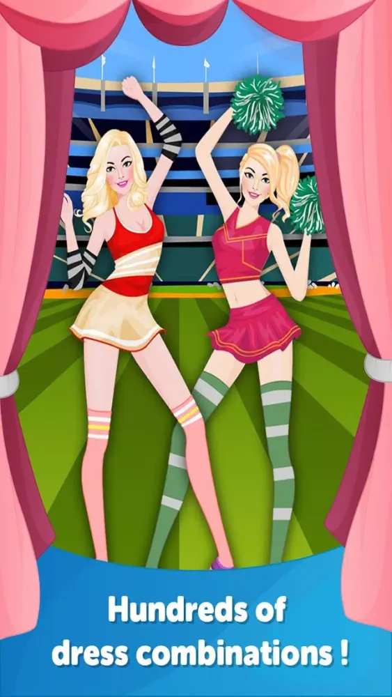 Cheerleader Dress Up-Fun Doll Makeover Game स्क्रीनशॉट