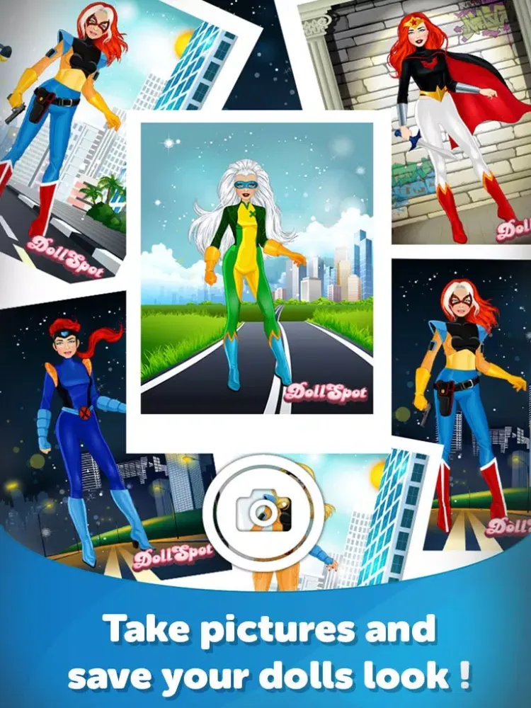 ภาพหน้าจอของ Super Hero Dress Up-Fun Doll Makeover Game iPad 