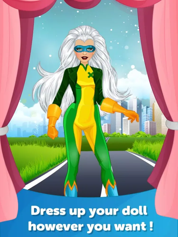 ภาพหน้าจอของ Super Hero Dress Up-Fun Doll Makeover Game iPad 