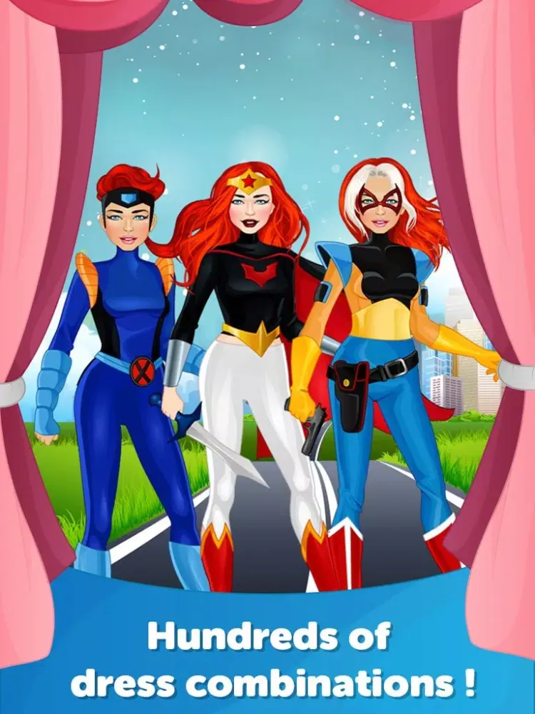 ภาพหน้าจอของ Super Hero Dress Up-Fun Doll Makeover Game iPad 