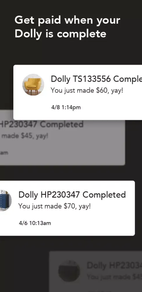 Zrzuty ekranu Dolly Helpers