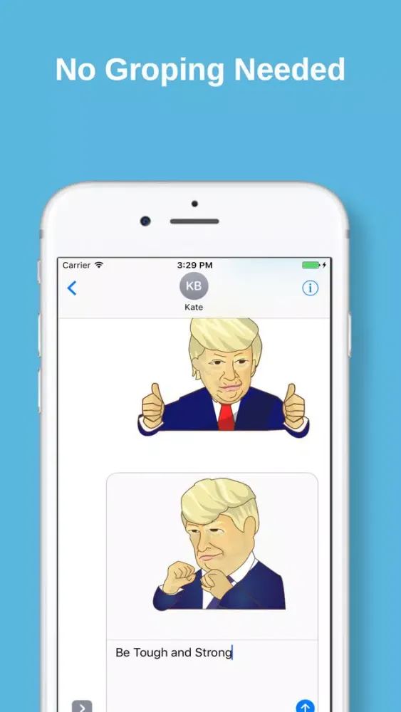 Zrzuty ekranu Trump Great Sticker Emoji Collection Famous Poses