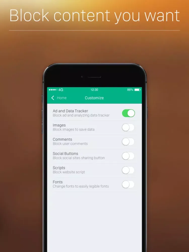 Tangkapan layar Umbra Pro - Ad Blocker for Safari Browser, Best Content & Ads Block Extension iPad 