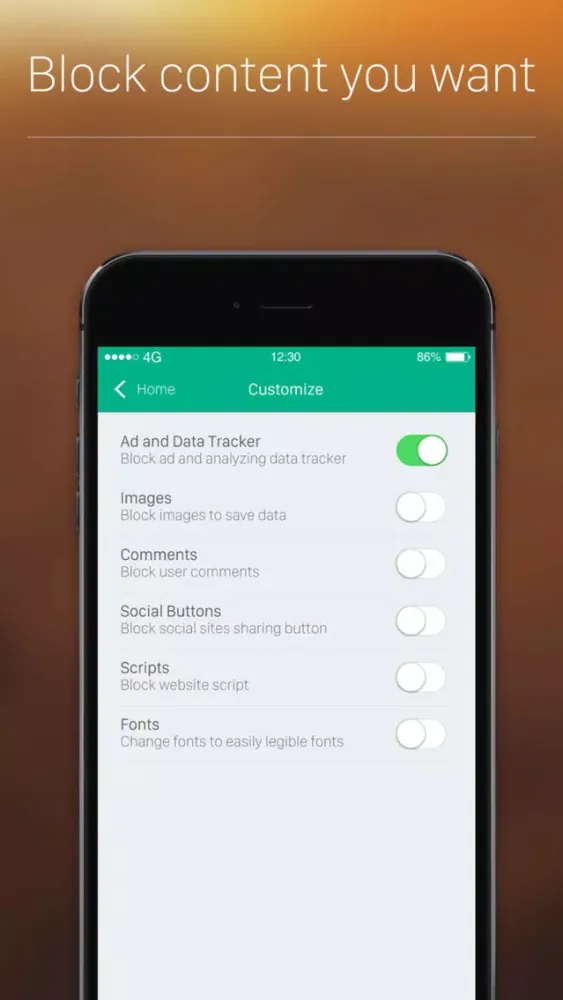 Tangkapan layar Umbra Pro - Ad Blocker for Safari Browser, Best Content & Ads Block Extension