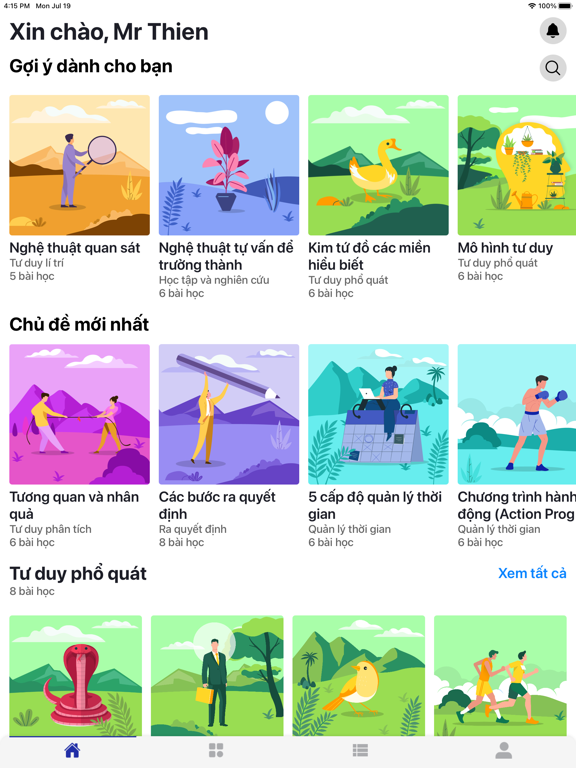Tangkapan layar 365 Ngày Phát Triển Bản Thân iPad 