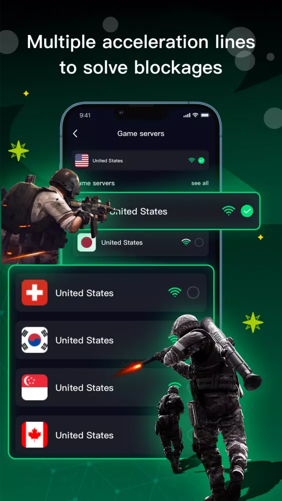 ภาพหน้าจอของ Dolphin Proxy: Secure VPN