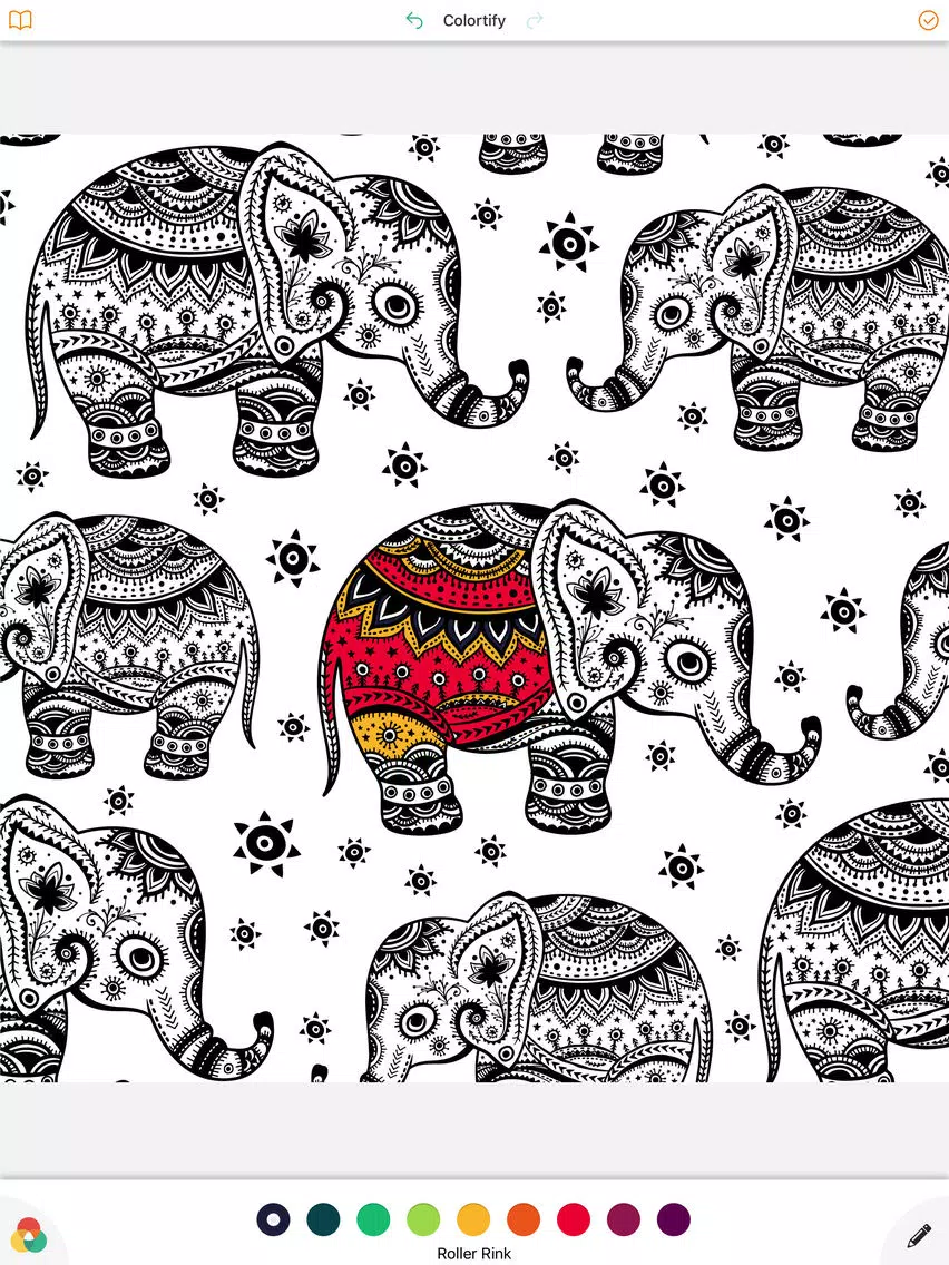 Tangkapan skrin Colortify iPad 