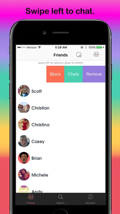 Capturas de tela do Yo! - Text Friends with One Click Chat App
