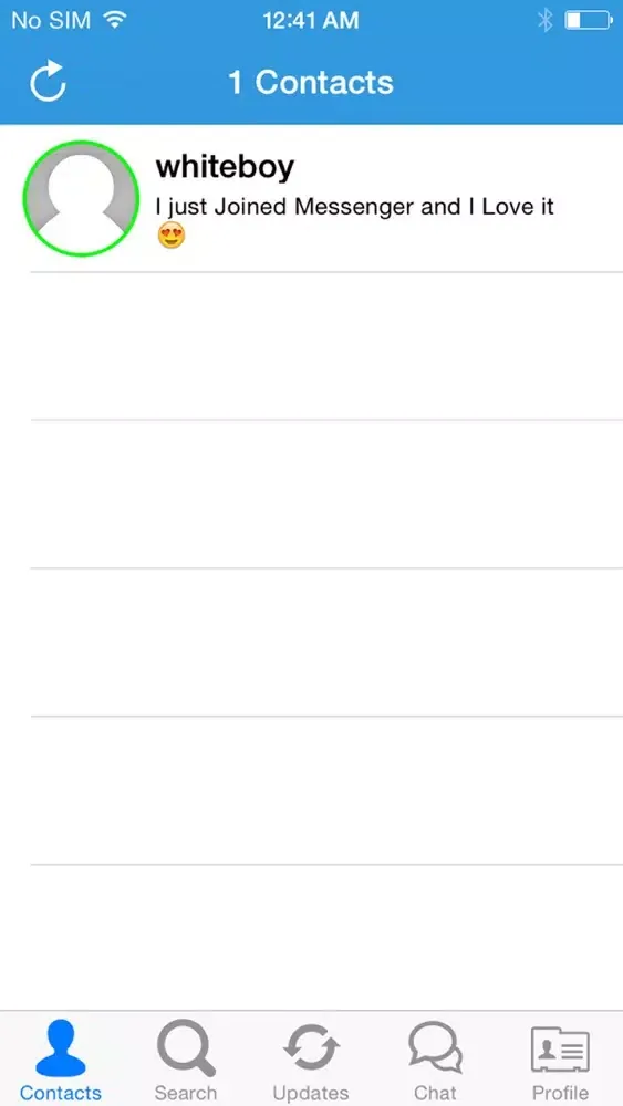 Pluto Messenger Chat Screenshots