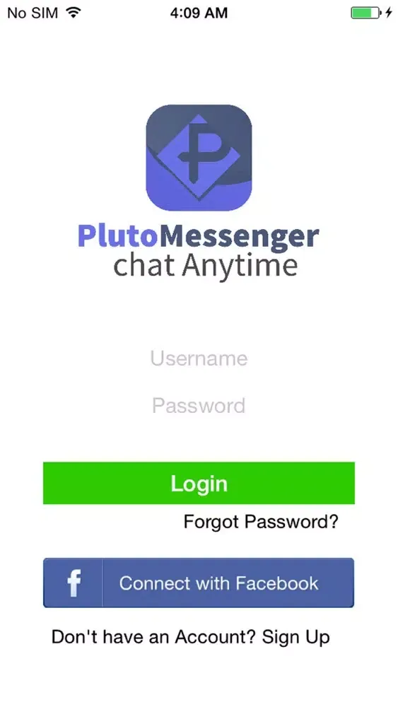Pluto Messenger Chat Screenshots