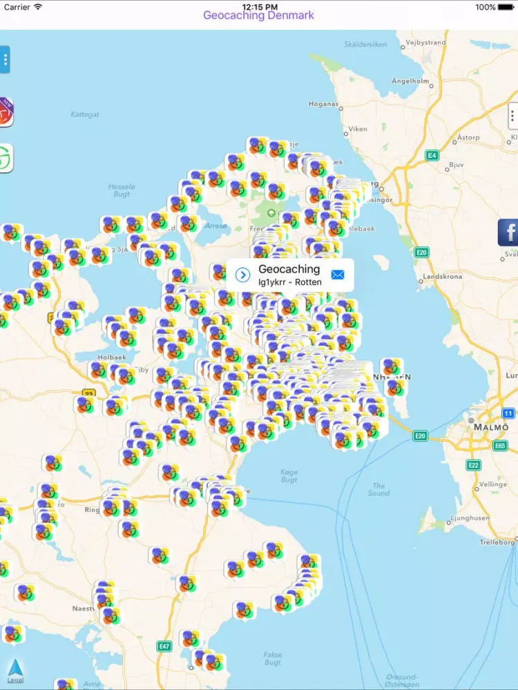 Geocaching Denmark iPad  سکرین شاٹس