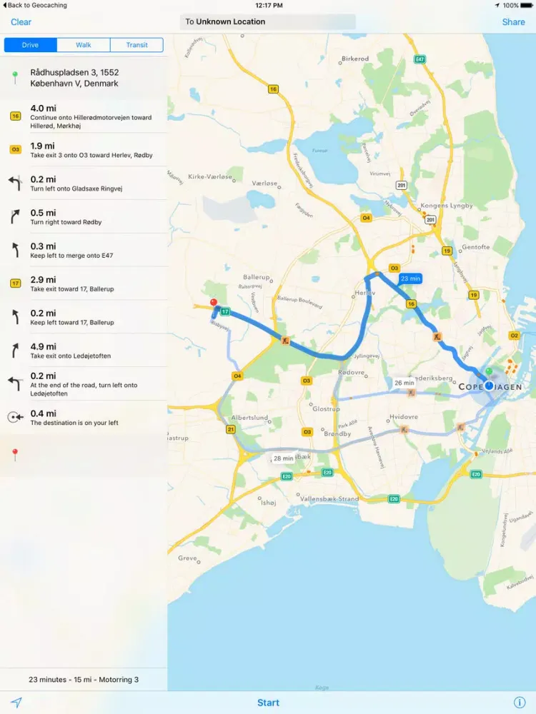 Geocaching Denmark iPad  سکرین شاٹس