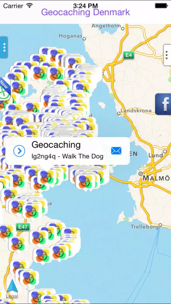 Geocaching Denmark سکرین شاٹس