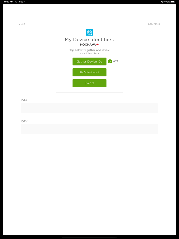 My Device Identifiers iPad 应用截图