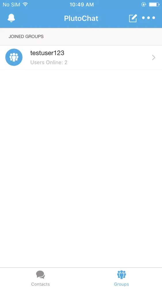 Zrzuty ekranu PlutoChat