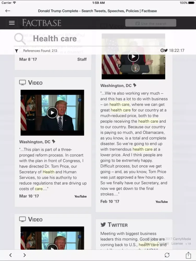 Trump White House Live Feed iPad  スクリーンショット