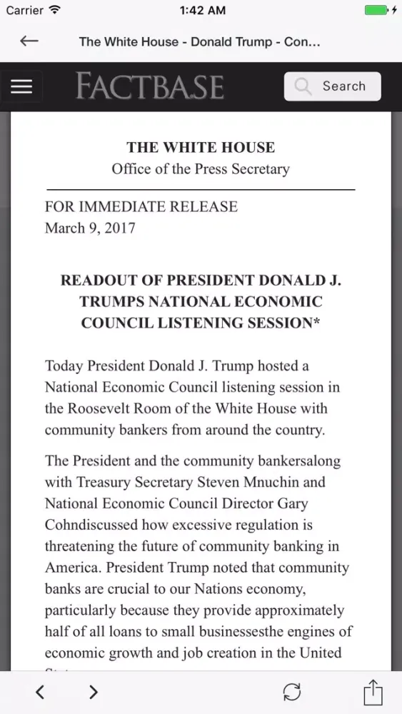 Trump White House Live Feed スクリーンショット