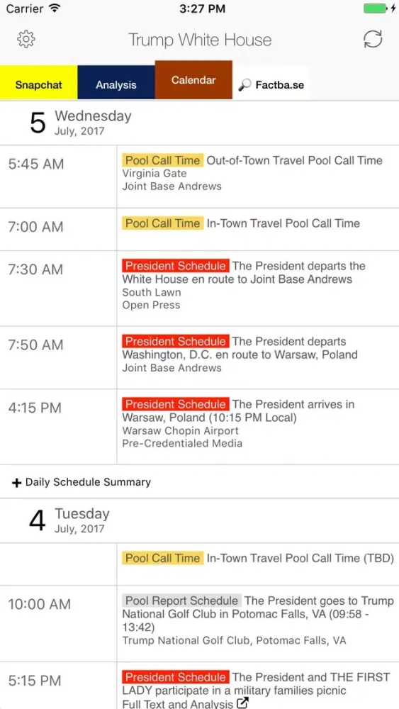 Trump White House Live Feed スクリーンショット