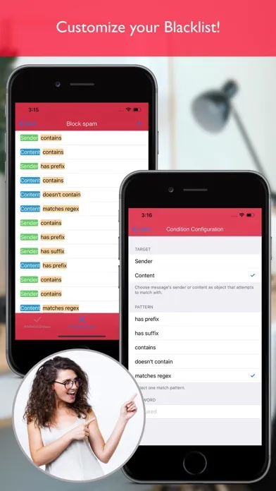 Captures d'écran de BlackList Messages