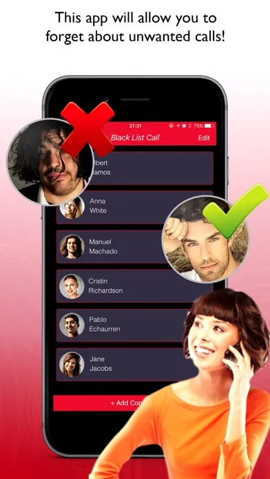 Captures d'écran de Black List Call Pro