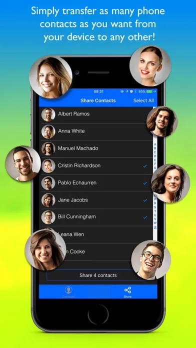 Easy Share Contacts Pro-backup スクリーンショット